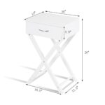 way pcs nightstand shape drawer accent side end table with modern home furniture white small outdoor set style tables stained glass light teal entryway west elm school years ture 150x150