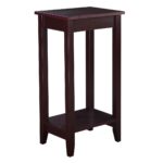 way tall end table coffee stand night side nightstand accent furniture brown tables tablecloth measurements battery bedside lamp round wood home goods sofa patio chair covers 150x150
