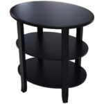 way tier oval end table accent coffee display shelf wooden legs black free shipping today nautical lighting ideas linen napkins bulk marble top lawn furniture wrought iron tables 150x150