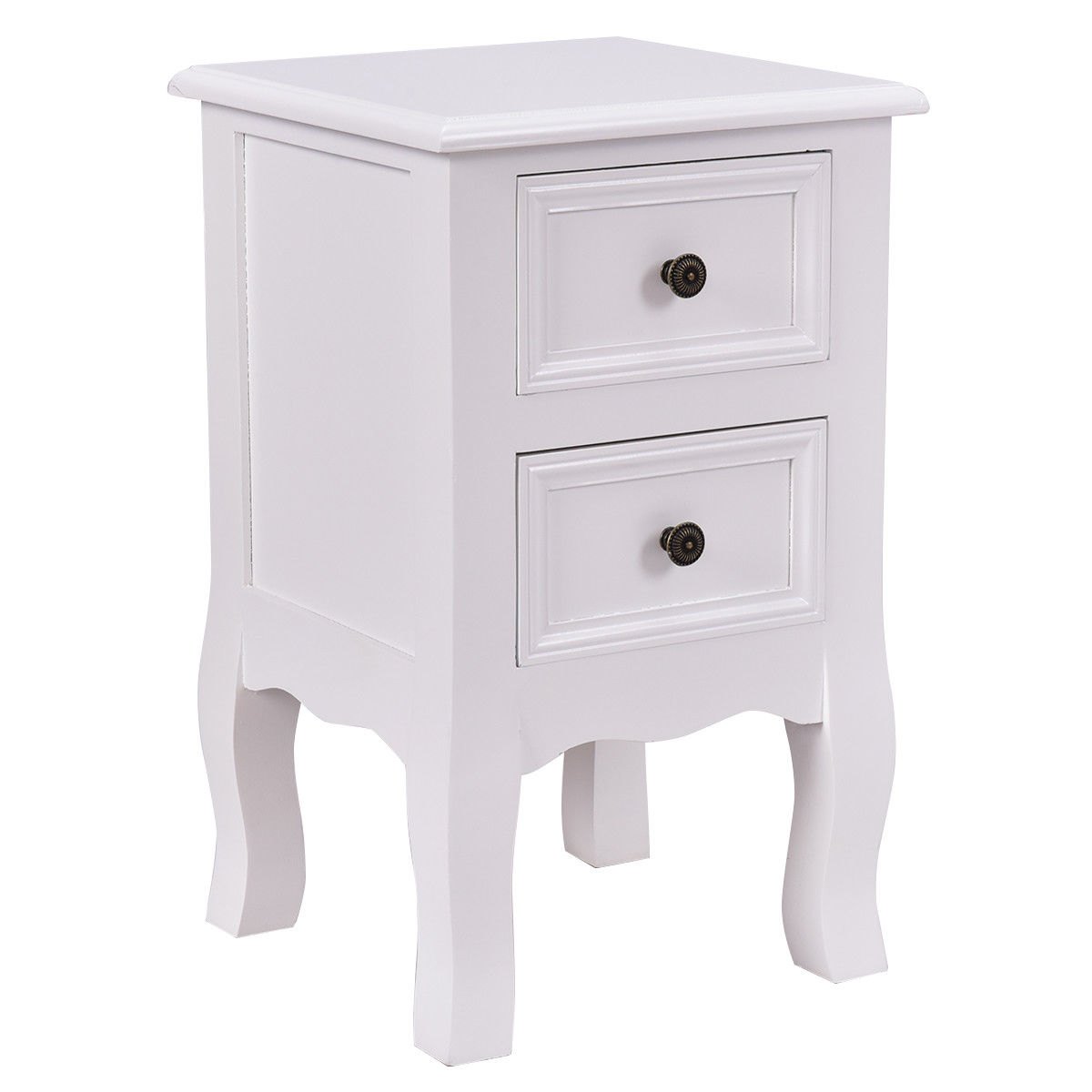 way white night stand storage drawers wood end accent table tesco bistro set tall mirror distressed coffee and tables console with shoe himym umbrella rustic industrial side mid