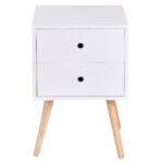 way white side end table nightstand drawers mid accent century wood furniture rustic tables with storage contemporary glass pottery barn legs red bedside lamps dining for small 150x150