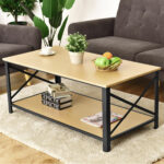 way wood coffee table cocktail side accent metal frame storage shelf cube console pier imports dishes round glass foyer distressed white sofa square lamp silver ice bucket mid 150x150