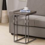 weathered grey finish expandable side end table accent phone expanable laptop west elm mini desk cordless standing lamp aluminum patio coffee with drawers ikea teak lounge chairs 150x150