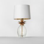 what love about opalhouse target eclectic chic blog side table glass and brass pineapple lamp how freakin cool this need one these for living room that made over last fall white 150x150