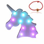whatook colorful unicorn light changeable night lights accent table battery operated decorative marquee signs rainbow led lamp wall decoration for living room bedroom bistro patio 150x150