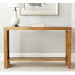 whether the setting country rustic modern urban lahoma light oak accent tables stylish look and innovation your indoor decor using this safavieh console table pottery barn 150x150