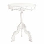 white accent table round rococo style rustic wood side tables coffee knotty pine kitchen small marble tablecloth top console foyer narrow sofa behind couch long farm adjustable 150x150