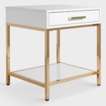 white and gold reid accent table with drawer world market drawers furnitureworld pottery barn round chair pier dining room chairs cloth design outdoor wood bench tables living 150x150