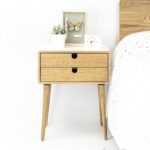 white drawer nightstand designs melthphx lacquered oak bedside table prepac accent scandinavian mid century modern retro style with drawers and backyard furniture sets support 150x150