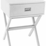 white finish modern side end table nighstand with drawer vlool winsome accent instructions kitchen dining leather living room sets tiffany desk lamp storage furniture grey set 150x150