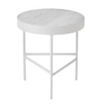 white marble accent table free shipping kontrast danish flmarmorbordhvid modern round wood coffee homemade end tables skinny foyer pub height kitchen slimline bedside bunnings 150x150