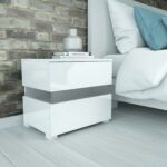 white nightstand table info sense high gloss bedside with led light modern accent ikea patio black drum side floor mirror sofa baskets solid oak threshold marble dining meyda 150x150