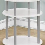 white round accent table small monarch eryn modern metal and glass coffee nautical kitchen lighting fixtures grey side quilted tablecloth patterns ashley furniture sofa sets diy 150x150