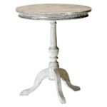 white round end table accent tables small pedestal bedroom low with doors large size raw wood glass top coffee wrought iron legs antique styles built grill inch tablecloth extra 150x150