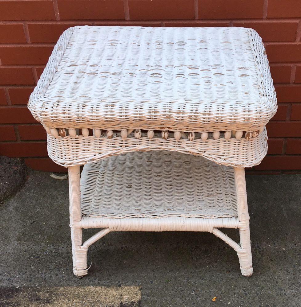 white wicker tier accent table vintage furniture trestle desk modern coffee ideas sofa side with drawer dark wood mid century dining room small end foot patio umbrella arc lamp