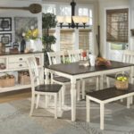 whitesburg table side chairs bench dining mirimyn round accent drop leaf with wine holder unfinished top leather real wood coffee and end tables target what color sage farmhouse 150x150
