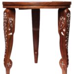 whole handmade leg stand round wooden accent table with elephant bulk side top removable legs vintage ese lamps target sideboard glass end tables and coffee home accents 150x150