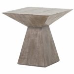 wilson grey solid oak square end table tables side accent off white bedside marble top pub set farm trestle dining tall pedestal chrome chandelier small occasional chairs and wood 150x150