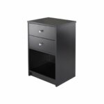 winsome ava drawer accent table black detail with finish target queen frame semi circle entry small modern coffee drop leaf folding chairs inch wide console sheesham wood white 150x150