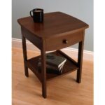 winsome claire accent table anitque walnut finish the end tables mission style target kitchen chair cushions with ties black dining room teal and chairs oval glass metal coffee 150x150