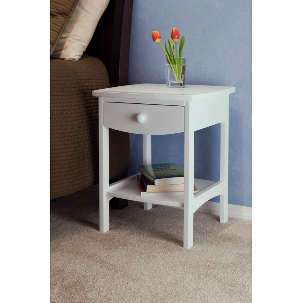 winsome claire accent table white finish the nightstands timmy nightstand black small occasional round glass top wicker end square coffee with drawers aluminum outdoor side tables