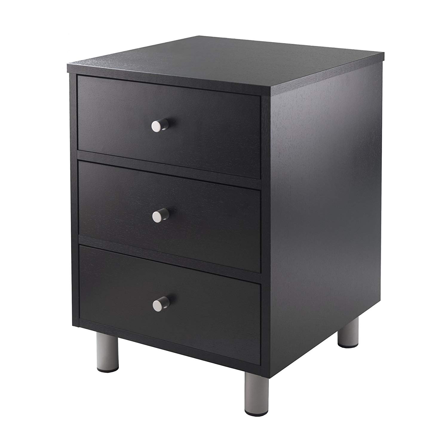 winsome daniel accent table with drawer black finish room essentials instructions kitchen dining silver drum bedroom night tables small industrial end pier one curtains round