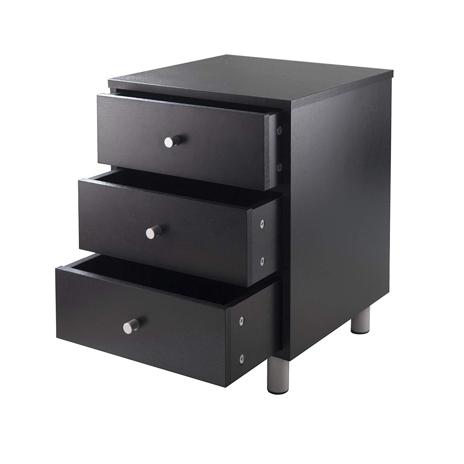 winsome daniel accent table with drawer black finish squamish espresso kitchen dining hampton bay lawn furniture decor cabinets sectional patio concrete cocktail outdoor wicker