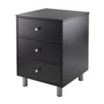 winsome daniel accent table with drawers black finish nightstands drawer the dale tiffany crystal lamps inch square vinyl tablecloth small couch end tables tulip lamp round 150x150