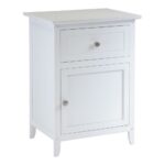 winsome eugene accent table white the nightstands nightstand rustic end tables with storage ashley sleeper sofa red bedside lamps inch console pottery barn christmas furniture 150x150