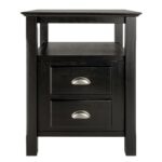 winsome nightstands bedroom furniture the black ava accent table with drawer finish timber night stand sheesham wood side marble glass top coffee pine sideboard drop leaf folding 150x150