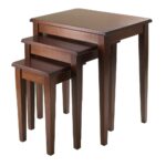 winsome regalia piece nesting table walnut finish the end tables accent instructions corner hallway cabinet rectangular marble coffee simple white desk all modern furniture inch 150x150