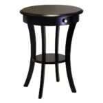 winsome sasha round accent table the black end tables target bar stools upcycled side with shelf modern bench entryway chest furniture jcpenney duvet covers dog grooming bath pier 150x150