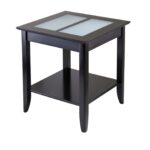 winsome syrah home living room espresso wood end table with frosted glass beechwood accent free shipping today ikea shelves pottery barn black coffee round inch nightstand bedside 150x150