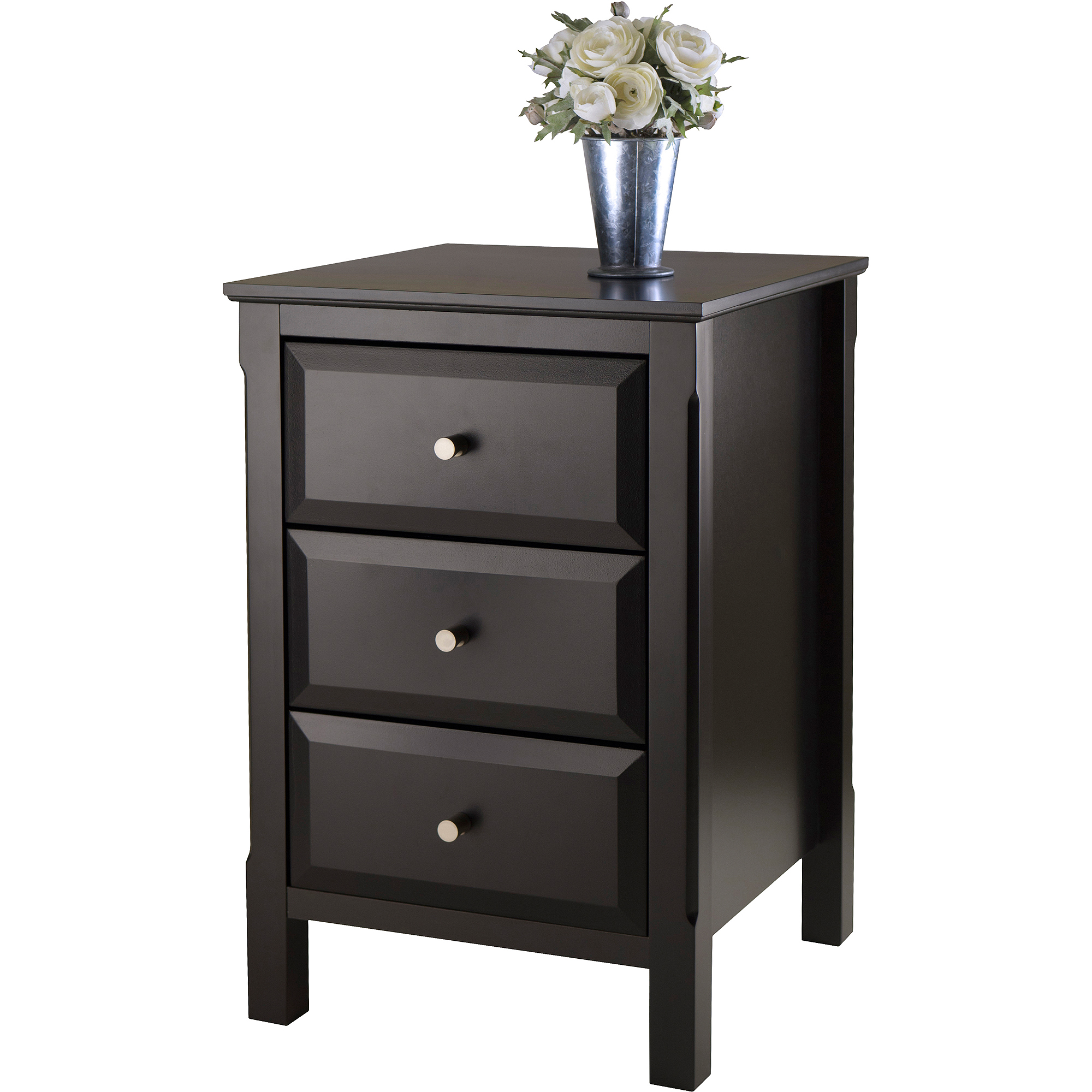 winsome timmy nightstand accent table black chest target threshold side windham door cabinet with shelves mid century classic furniture patio cushions bunnings outdoor dining