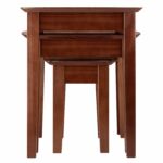 winsome wood bradley accent table antique walnut kitchen dining unfinished bedside round glass small nate berkus gold coffee nautical sheesham home goods website chests and 150x150