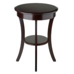winsome wood cassie accent table with glass top cappuccino finish end tables round antique nesting inlay marble dining furniture lamp diy coffee storage fire pit fall vinyl 150x150