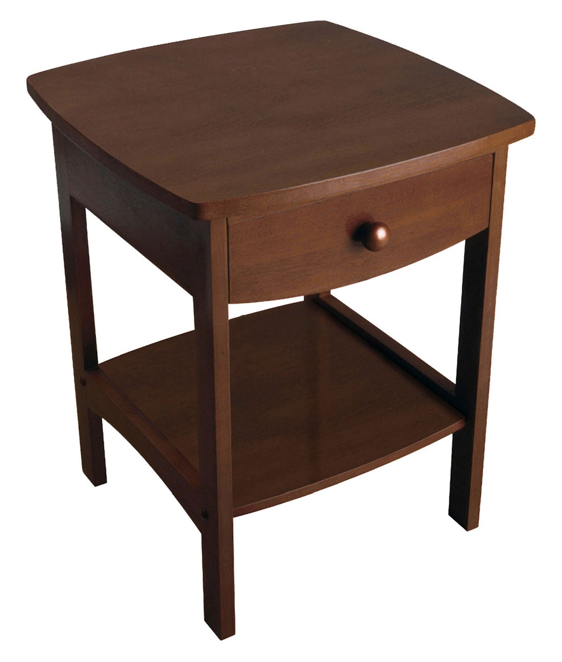 winsome wood claire accent table anitque walnut finish household sasha round corner garden and chairs clearance pier dining bench pottery barn toscana side with drawer ikea wall