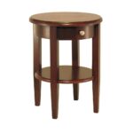 winsome wood concord walnut end table the tables accent brown leather ott mirage mirrored wrought iron sofa with glass top dorm room necessities bedside drawers ethan allen dining 150x150