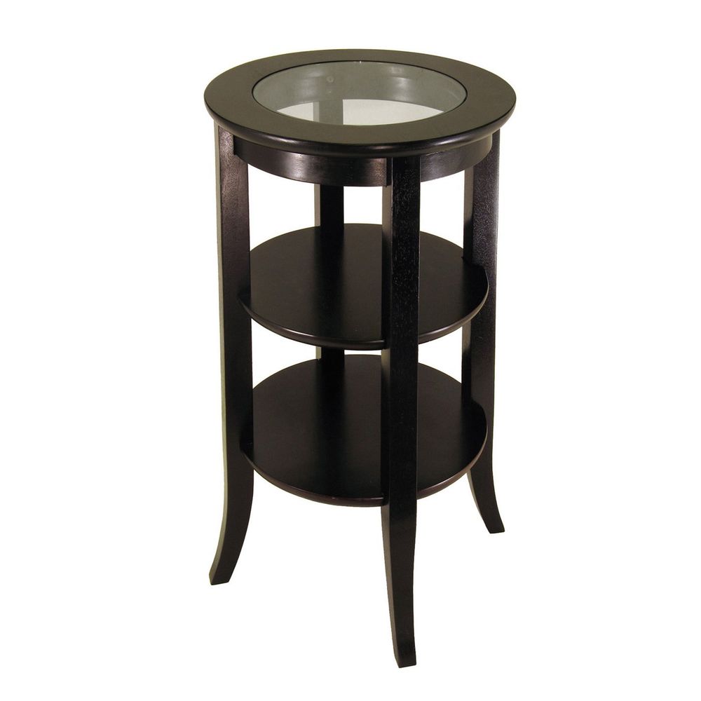 winsome wood genoa accent end table mirrored round tables pub height dining urban loft furniture nesting coffee decorative storage cabinets for living room cabbage rose tiffany