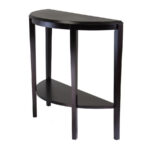 winsome wood nadia dark espresso half round console and sofa table small circle accent curved coffee black glass stainless steel hallway lamp acrylic living room decorating ideas 150x150