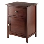 winsome wood night stand accent table with drawer and cabinet for storage antique walnut marine style lighting bedroom nightstand lamps patio furniture chair covers small round 150x150