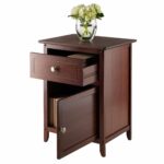 winsome wood night stand accent table with drawer and cabinet for walnut reclaimed trestle black white area rugs metal lamps contemporary unfinished bedside upholstered chair 150x150