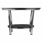 winsome wood occasional table black metal cassie accent with glass top cappuccino finish kitchen dining target vanity dog kennel end teak garden furniture round tables for living 150x150