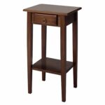 winsome wood regalia accent table walnut kitchen woven metal dining coffee mat tall square nautical ship lights nursery furniture console floor trim all modern diy patio cooler 150x150