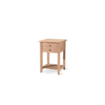 winsome wood round end table with drawer and shelf antique walnut fresh night stand accent new home lamps pottery barn rattan coffee chests cabinets waterproof outdoor chair 150x150