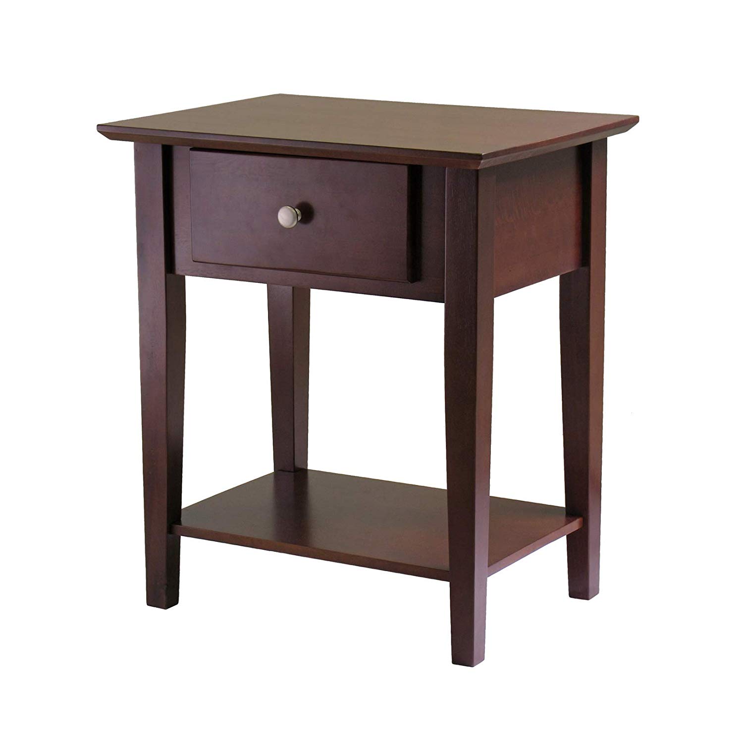 winsome wood shaker accent table antique walnut style kitchen dining turquoise counter height set with storage nate berkus marble target side bedroom end ideas metal coffee and