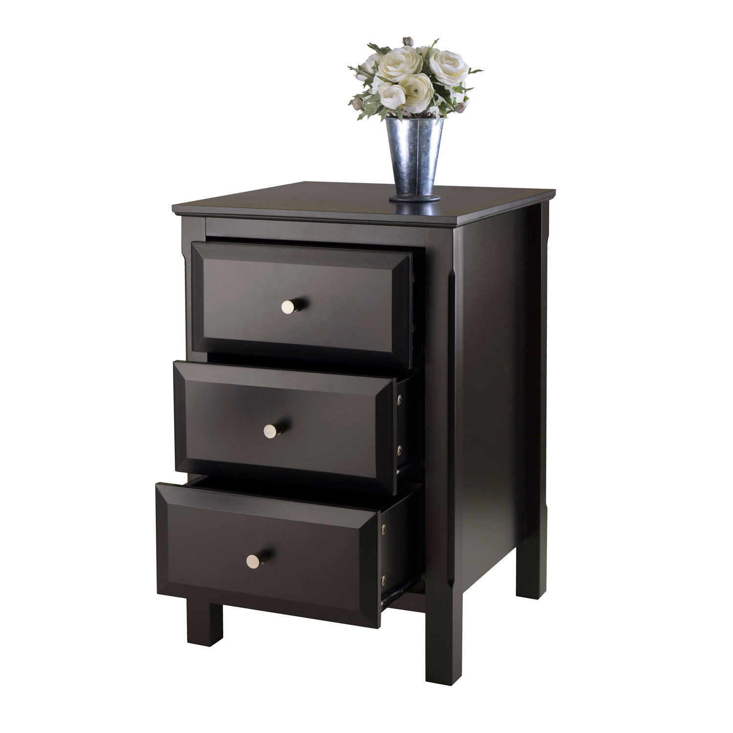 winsome wood timmy accent table black bellacor hover zoom brown leather ott pier one decor verizon tablet inch wide sofa vanity unit with basin coffee glass white dark oak side