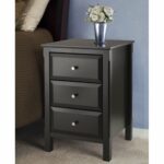 winsome wood transitional black composite accent table timmy nightstand side dimensions mosaic end brown bedside raw furniture modern teak outdoor round glass top marble corner 150x150