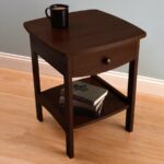 winsome wood walnut composite casual end table accent target tufted chair rustic coffee with drawers sheesham dining tiny lamp nate berkus gold antique nesting tables inlay patio 150x150