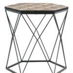 wood accent table mango round brown gray metal faux target avani drum uttermost wooden small plastic outdoor side dark coffee mission style dining with storage baskets plant 150x150